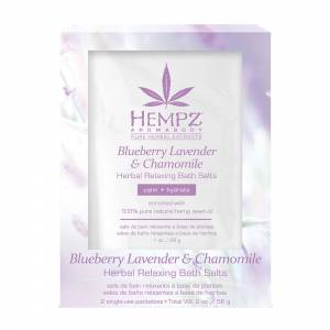 Hempz: Соль для ванны расслабляющая Лаванда, Ромашка и дикие ягоды (Blueberry Lavender & Chamomile Herbal Relaxing Bath Salts), 2 шт по 28 гр