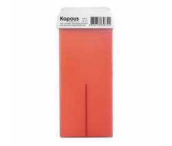 Kapous Depilations: Жирорастворимый воск Розовый Диоксидом Титаниума в картридже с широким роликом, 100 мл