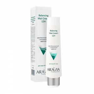 Aravia Professional: Крем для лица балансирующий с матирующим эффектом (Balancing Mat Cream 12H), 100 мл