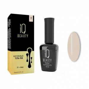 IQ Beauty: Гель-лак для ногтей каучуковый #126 Fortunes (Rubber gel polish), 10 мл