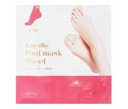 Holika Holika Baby Silky: Увлажняющая тканевая маска для ног (Foot Mask AD), 18 мл