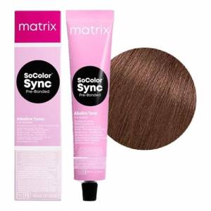Matrix Color Sync: Краска для волос 7AM блондин пепельный  мокка (7.18), 90 мл