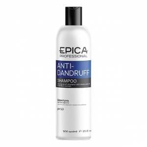 Epica Anti-Dandruff: Шампунь против перхоти с маслом семян конопли и экстрактом репейника, 300 мл