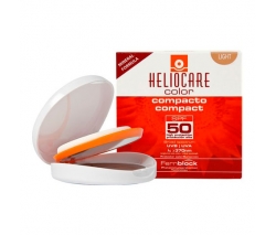Heliocare: Крем-пудра компактная минеральная с SPF 50 для сухой и нормальной кожи (Mineral Color Compact SPF 50 Sunscreen Light), 10 гр