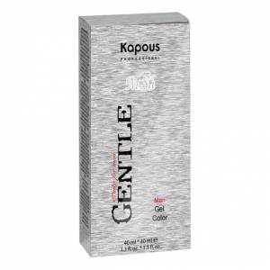 Kapous Gentlemen: Гель-краска для мужчин Капус Джентельмен (набор с 3% оксидом 40 мл+40 мл) №4 коричневый, 80 мл