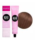 Matrix Color Sync: Краска для волос 7AM блондин пепельный  мокка (7.18), 90 мл
