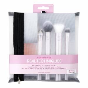Real Techniques: Набор для макияжа с косметичкой (Me-Time Makeup + Skincare Kit)