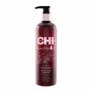 CHI Rose Hip Oil Color Nurture: Шампунь с маслом шиповника (Protecting Shampoo), 340 мл