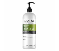 Epica Daily Haircare: Шампунь для ежедневного ухода с маслом бабассу и экстрактом зеленого чая, 1000 мл