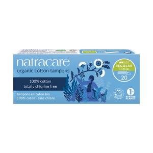 Natracare: Тампоны из натурального хлопка без аппликатора (Cotton Tampons Regular), 20 шт