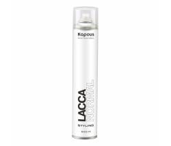 Kapous Styling: Лак аэрозольный для волос нормальной фиксации «Lacca Normal», 500 мл