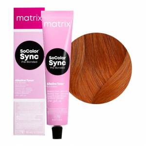 Matrix Color Sync: Краска для волос 7CC+ блондин глубокий медный + (7.44), 90 мл
