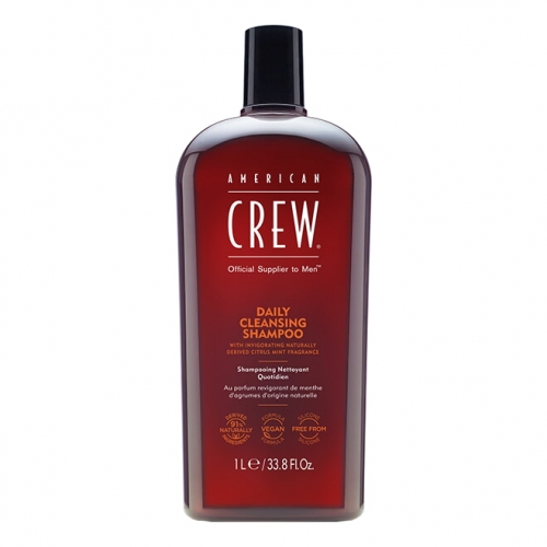 American Crew: Шампунь очищающий ежедневный для нормальных и склонных к жирности волос и кожи головы (Daily Cleansing Shampoo), 1000 мл