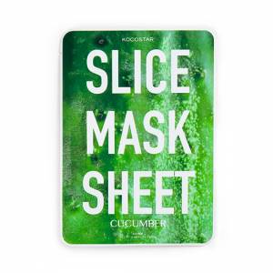 Kocostar: Маска-слайс для лица "Огурец" (Slice Mask Sheet Cucumber), 20 мл