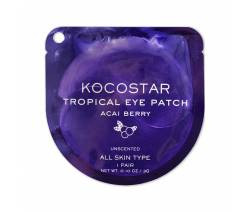 Kocostar: Гидрогелевые патчи для глаз Тропические фрукты Ягоды Асаи (Tropical Eye Patch Acai Berry Single), 2 шт