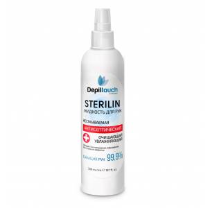 Depiltouch Professional: Жидкость для рук очищающая «Стерилин», 300 мл