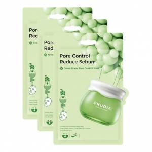 Frudia Green Grape: Себорегулирующая тканевая маска с зеленым виноградом (Pore Control Mask), 20 мл