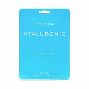 Kocostar: Маска для увлажнения сухой и чувствительной кожи с Гиалуроновой кислотой (Hyaluronic mask), 1 шт