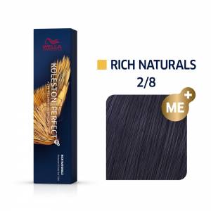 Wella Koleston Perfect ME+ Rich Naturals: Крем краска (2/8 Сине-черный), 60 мл