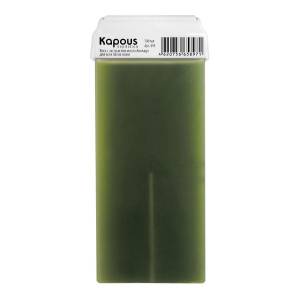 Kapous Depilations: Жирорастворимый воск с экстрактом масла Авокадо в картридже с широким роликом, 100 мл