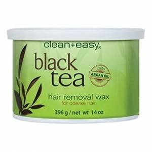 Clean & Easy: Воск "Черный чай" для жестких волос (Warm Wax Black tea), 390 мл