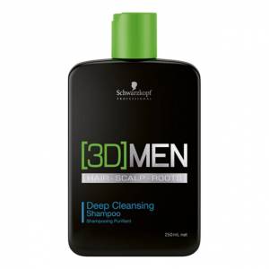 Schwarzkopf 3D Men: Шампунь для глубокого очищения (Deep Cleansing Shampoo), 250 мл