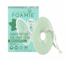 Foamie: Очищающее средство для тела без мыла с маслом перечной мяты и зеленым чаем (Mint to Be Fresh), 80 гр