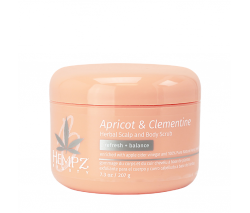 Hempz: Скраб для кожи головы и тела Абрикос и Клементин (Apricot & Clementine Herbal Scalp and Body Scrub), 207 мл