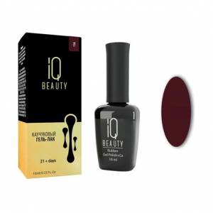 IQ Beauty: Гель-лак для ногтей каучуковый #136 A la Russie (Rubber gel polish), 10 мл