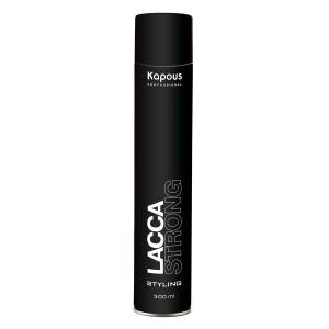 Kapous Styling: Лак аэрозольный для волос сильной фиксации «Lacca Strong», 500 мл