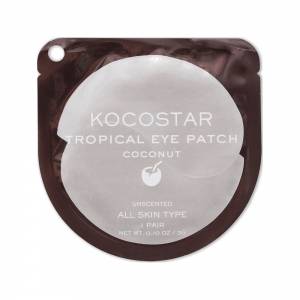 Kocostar: Гидрогелевые патчи для глаз Тропические фрукты Кокос (Tropical Eye Patch Coconut Single), 2 шт