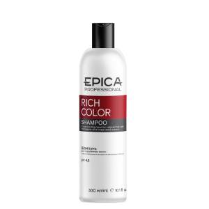 Epica Rich Color Шампунь для окрашенных волос с маслом макадамии и экстрактом виноградных косточек, 300 мл