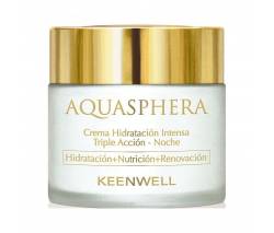 Keenwell Aquasphera: Ночной интенсивно увлажняющий крем тройного действия (Intense Moisturizing Triple Action Cream-Night), 80 мл