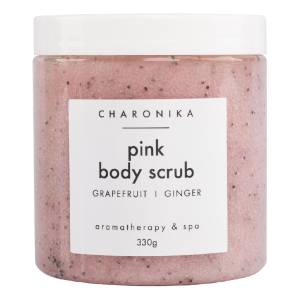 Charonika: Скраб для тела грепфрут/мандарин (Pink Body Scrub), 330 гр