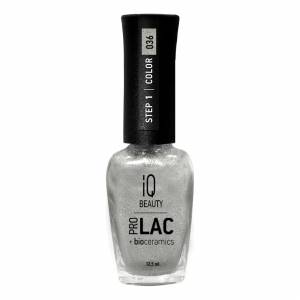 IQ Beauty: Лак для ногтей профессиональный укрепляющий с биокерамикой #036/ Bling bling (Nail Polish Prolac+bioceramics), 12,5 мл