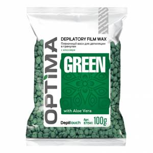 Depiltouch Optima: Пленочный воск для депиляции в гранулах «Green», 100 гр